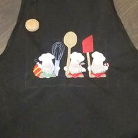 embroidered apron