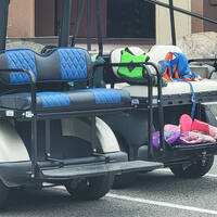 restored golf cart seat