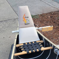 embroidered canoe seat